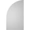 Ekena Millwork Quarter Round Top Right Surface Mount PVC Gable Vent w/ 2"W x 1-1/2"P Brickmould Frame, 14"W x 24"H GVPQR14X2402SN - alternate 2